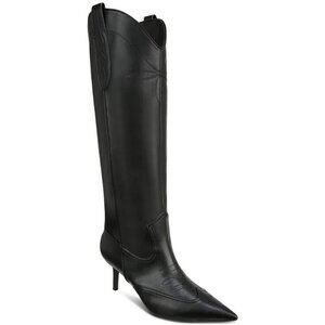 INC International Concepts Womens Size 6M Hayleigh Mid-Heel Cowboy Boots $129